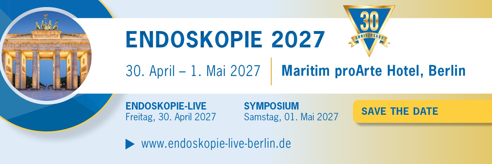 Endoskopie-Live 2027 Berlin – 30. April - 1. Mai 2027 live in Berlin ©COCS GmbH